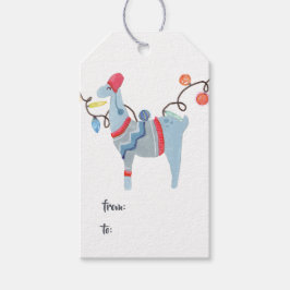 Llama thematisiert Weihnachten Geschenkanhänger