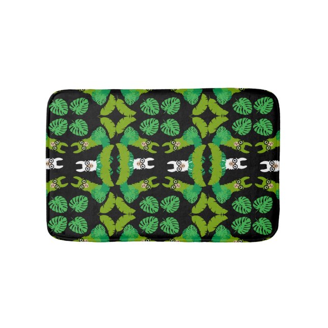 Llama Themed Print Badematte (Vorderseite)