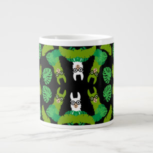 Llama Themed Print Jumbo-Tasse