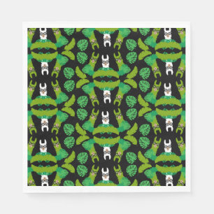 Llama Themed Print Serviette