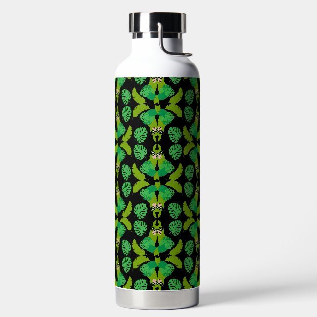 Llama Themed Print Trinkflasche (links)
