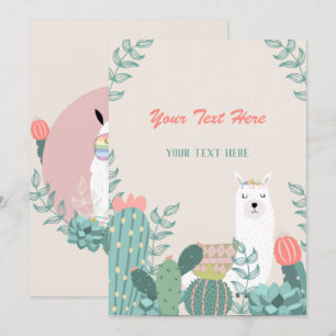 Llama Tout Événement Invitation