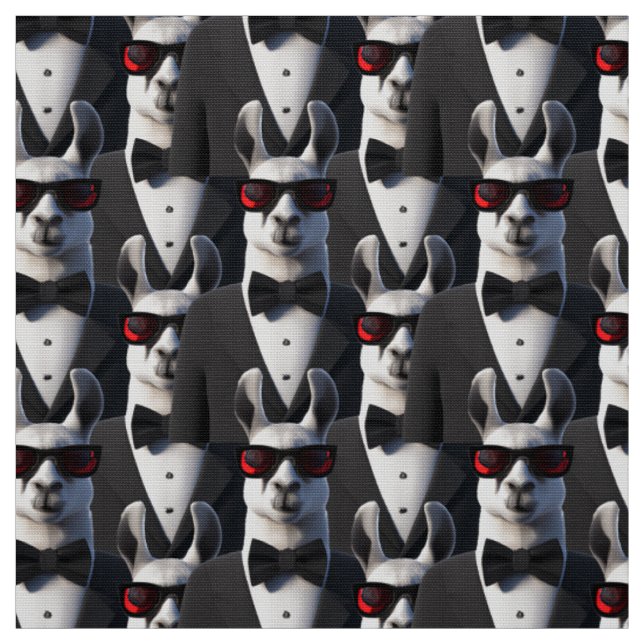 Llama Tux Sonnenbrillen Muster Stoff (Muster)