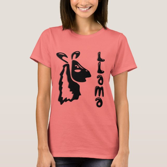 Llama Warnings T-Shirt (Vorderseite)
