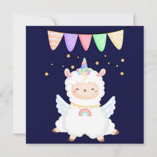 Llama-Weihnachtskarte Feiertagskarte