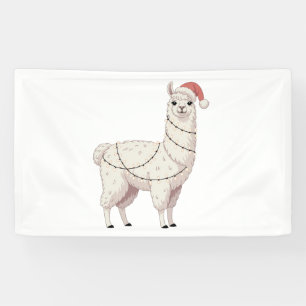 Llama Weihnachtslichter Robuste Tiere Liebhaber Al Banner
