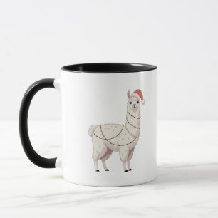 Llama Weihnachtslichter Robuste Tiere Liebhaber Al Tasse