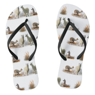 Llama Wiesen Flip Flops (Farbe wählen)