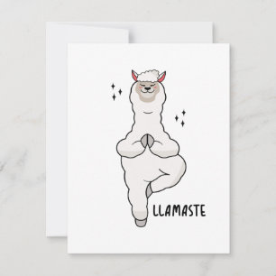 Llama Yoga-Pose mit Llamaste