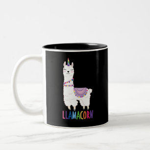 Llamacorn - Funny Unicorn Llama Zweifarbige Tasse