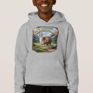 Llamadillo Fotografischer Combo Kreatur Funny Hoodie