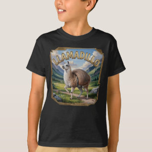 Llamadillo Fotografischer Combo Kreatur Funny T-Shirt