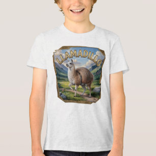 Llamadillo Fotografischer Combo Kreatur Funny Tri-Blend Shirt