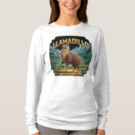 Llamadillo Illustration Combo Creature Funny T-Shirt