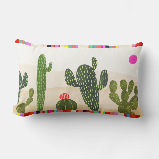 Llamarama Cactus Collection Lendenkissen (Vorderseite)