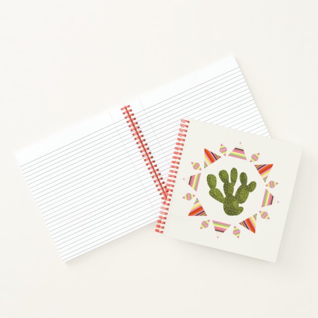 Llamarama Collection | Kaktus Circle Notizbuch (Innenseite)