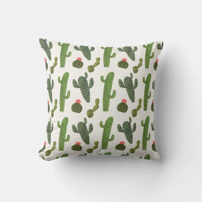 Llamarama Collection | Niedliche Kaktus Kissen (Vorderseite)