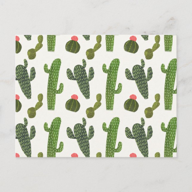 Llamarama Collection | Niedliche Kaktus Postkarte (Vorderseite)