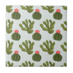 Llamarama Collection | Niedliches Kaktusmuster Fliese<br><div class="desc">Genießen Sie dieses kreative niedliche Kaktus-Muster auf einem Produkt oder einem Wallpaper,  um die Welt um Sie herum zu erweitern und zu erweitern. Künstlerin: Victoria Borges</div>
