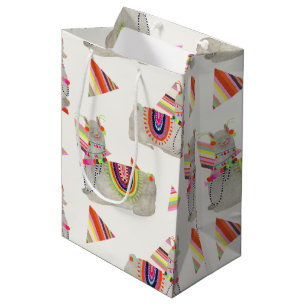 Llamarama Sammlungs-Muster II Mittlere Geschenktüte
