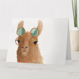 Llamas à Shades : Carte de voeux de septembre 8.5"
