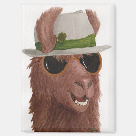 Llamas dans les tons : mars Magnet 2,5 po x 3,5 po