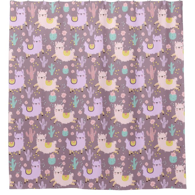 Llamas Duschvorhang (Vorderseite)