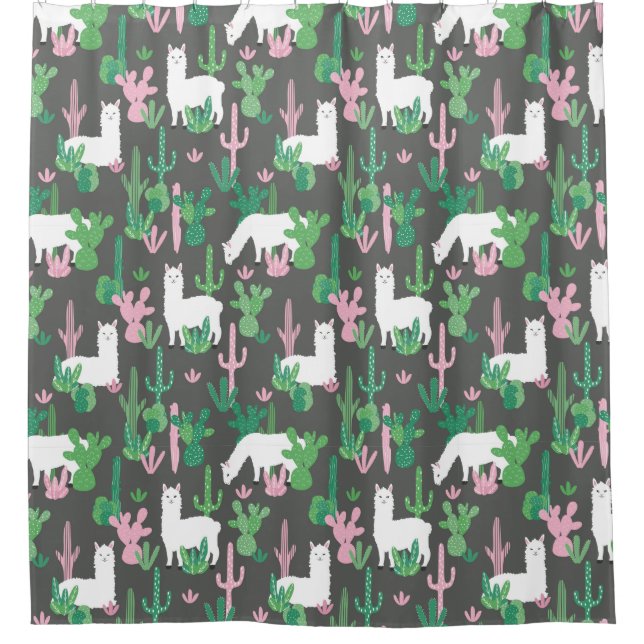 Llamas-Duschvorhang Duschvorhang (Vorderseite)