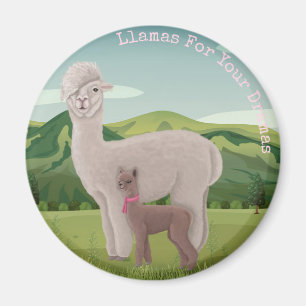 Llamas für deine Dramen Magnet