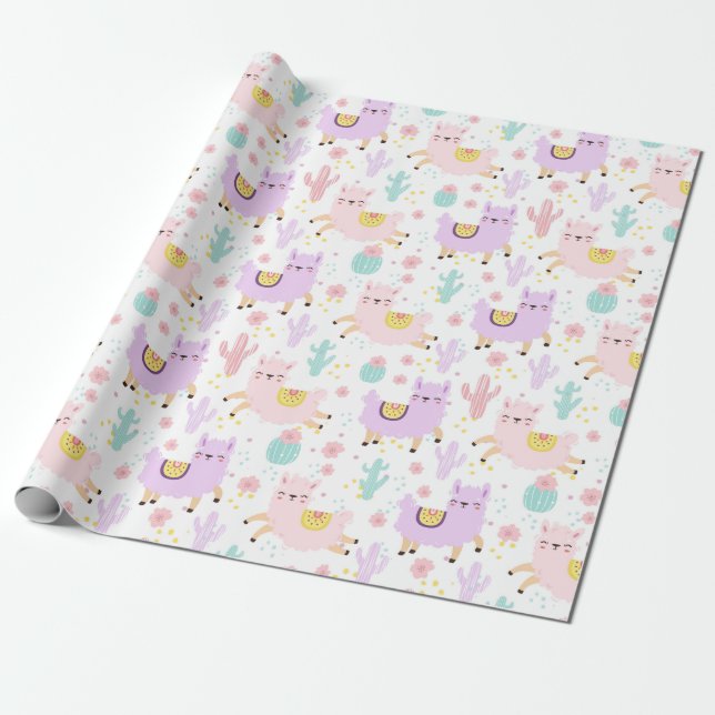 Llamas Geschenkpapier (Ungerollt)
