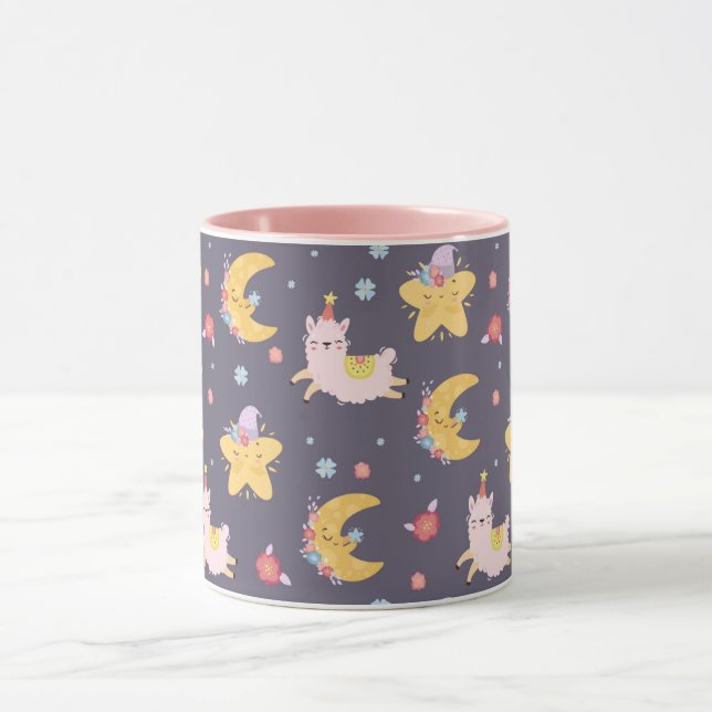 Llamas in der Sky-Tasse Tasse (Zentrum)