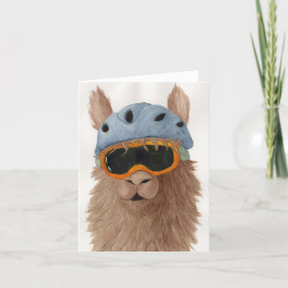 Llamas in Shades: Grußkarte 4 Januar"x5,6" Feiertagskarte
