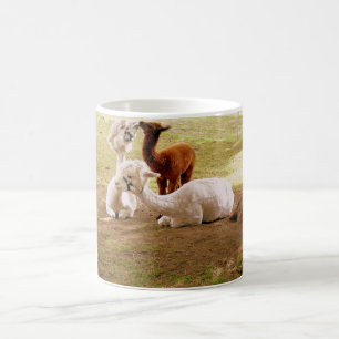 Llamas mit Baby Cria Kaffeetasse