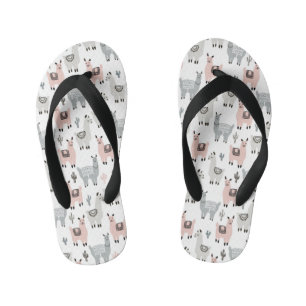 Llamas-Muster Kinderbadesandalen