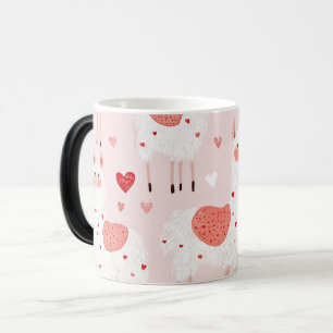 Llamas pattern valentines verwandlungstasse