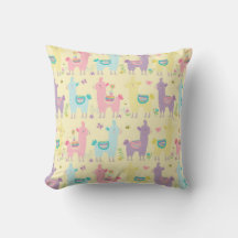 Llamas rosa, Lila, gelbes Kinderzimmer Kinderzimme