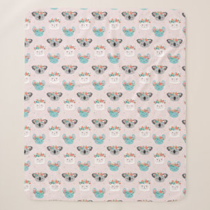 Llamas Sherpa Blanket Sherpadecke