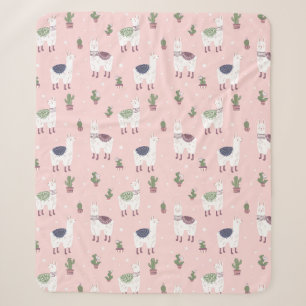 Llamas Sherpa Blanket Sherpadecke