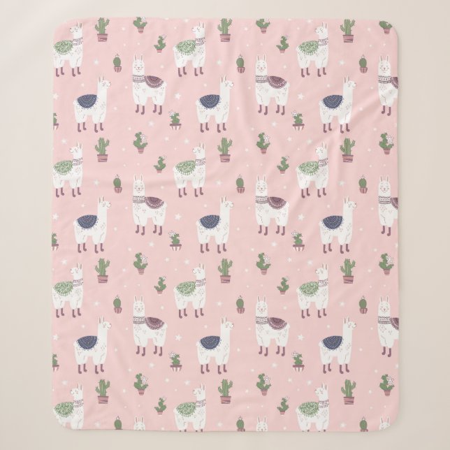 Llamas Sherpa Blanket Sherpadecke (Vorderseite)