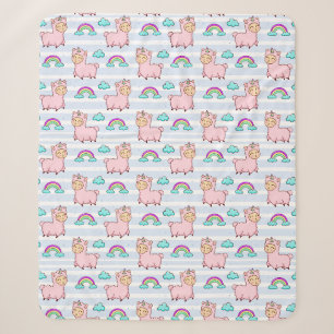 Llamas Sherpa Blanket Sherpadecke