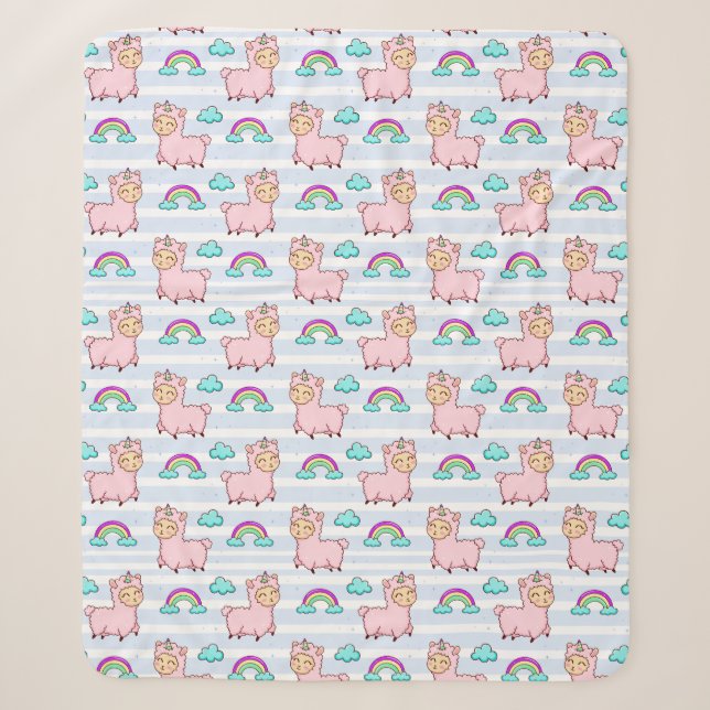 Llamas Sherpa Blanket Sherpadecke (Vorderseite)