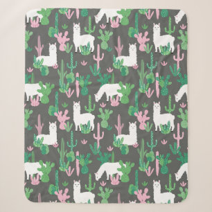 Llamas Sherpa Blanket Sherpadecke