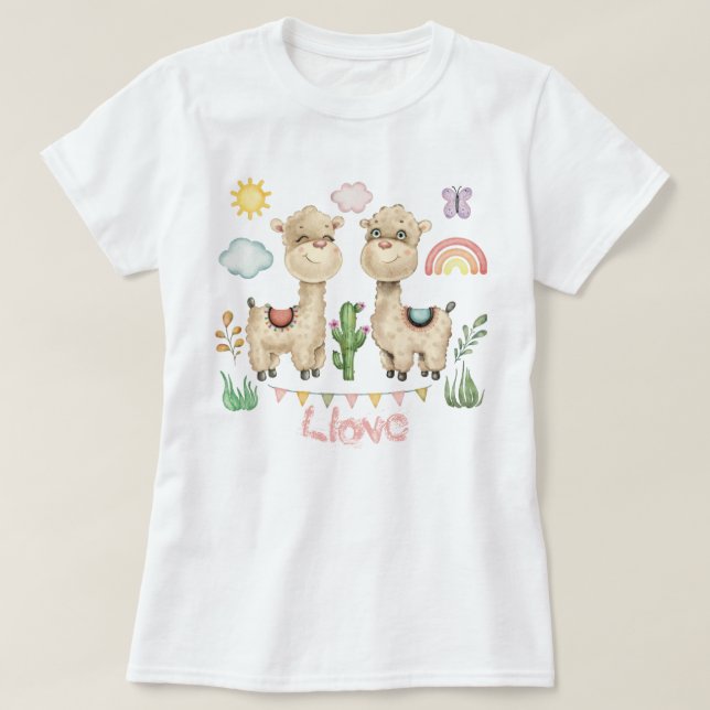 Llamas T - Shirt (Design vorne)