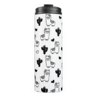 Llamas und Cactus Tumbler, insulated Tumbler