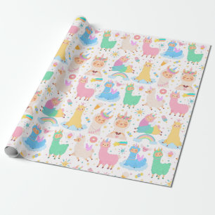 Llamas Wrapping Paper Geschenkpapier