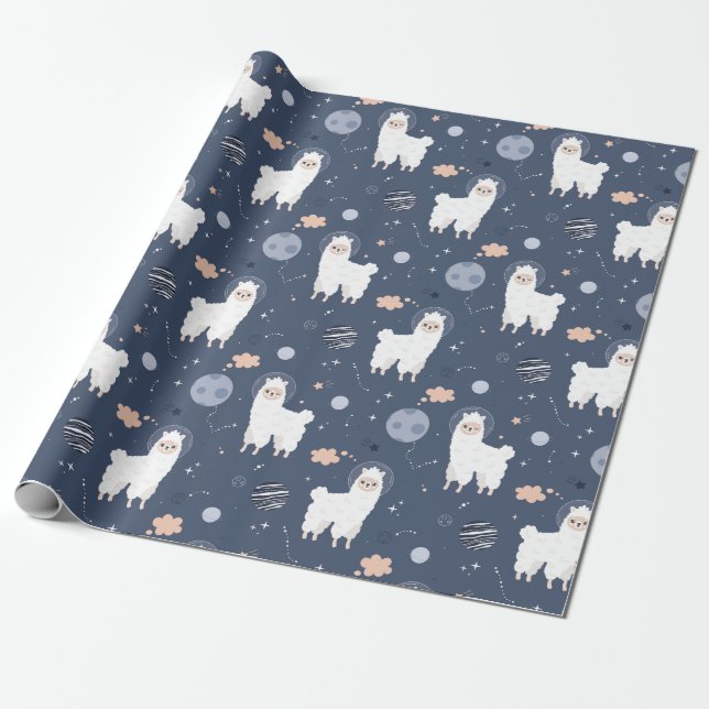 Llamas Wrapping Paper Geschenkpapier (Ungerollt)