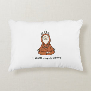 "Llamaste - bleib ruhig und flauschig" Dekokissen