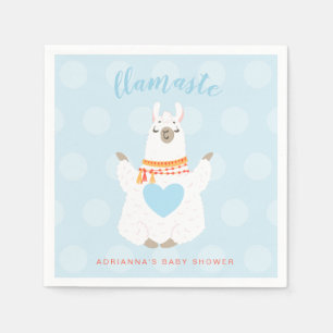 Llamaste Llama Yoga Baby Shower Papier Serviette