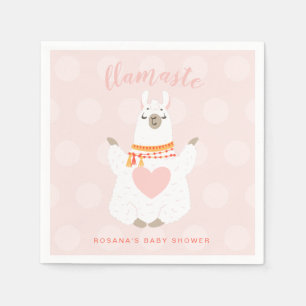 Llamaste Llama Yoga Baby Shower Papier Serviette