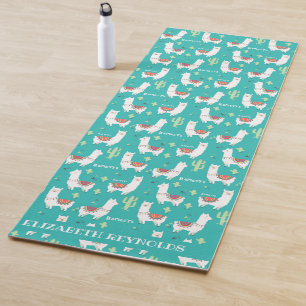 Llamaste Lustige Lama personalisierte Yoga-Matte Yogamatte